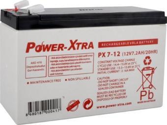 Power-Xtra 12V 7 Ah F2 Pin Bakımsız Kuru Akü