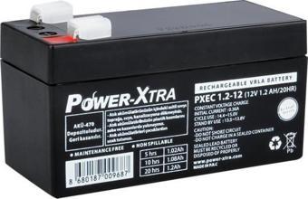 Power-Xtra EcoLead Series - PXEC1.2-12 - 12V 1.2 Ah Kuru Akü