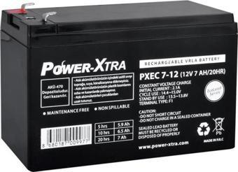 Power-Xtra EcoLead Series - PXEC7-12 - 12V 7 Ah Kuru Akü