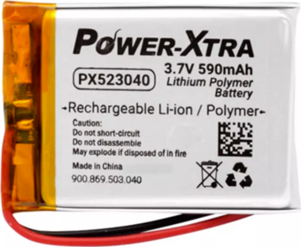 Power-Xtra PX 523040 3.7V 590mAh Lityum Polimer Pil - Batarya Mp3 pili, Mp4 pili