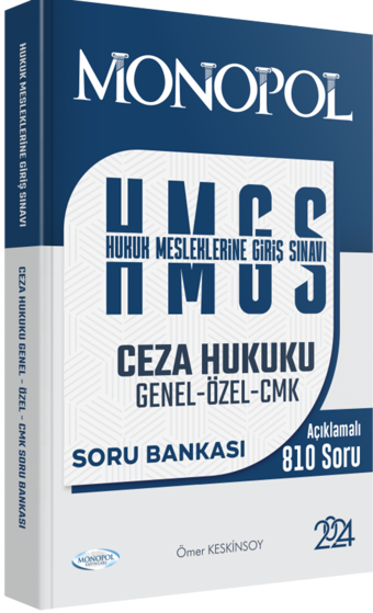 HMGS Ceza Hukuku Genel – Özel – CMK Soru Bankası - Monopol Yayınları