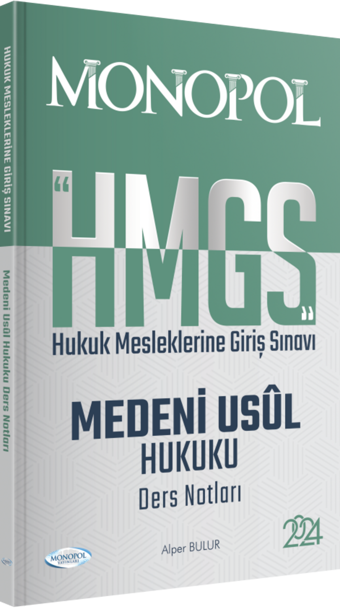 HMGS Medeni Usul Hukuku Ders Notları - Monopol Yayınları