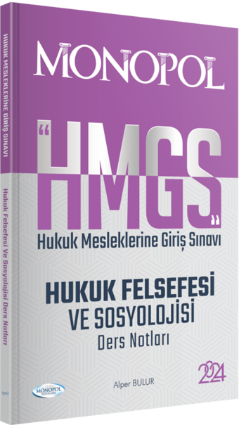 HMGS Hukuk Felsefesi ve Sosyolojisi Ders Notları - Monopol Yayınları