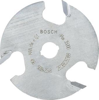 Bosch - Expert Serisi Ahşap İçin Üç Bıçaklı, Sert Metal Diskli Kanal Freze 8*50,8*2,5 mm