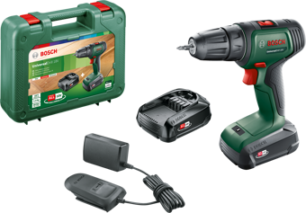 Bosch UniversalDrill 18 Çift Akülü Delme Vidalama Makinesi (2 x 1,5Ah)