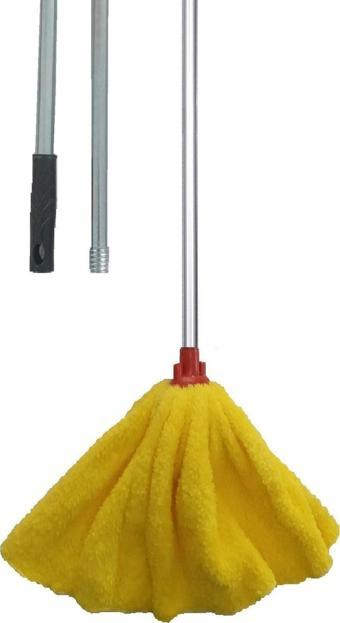 Color Paspas Sarı Mop Metal Saplı Takım