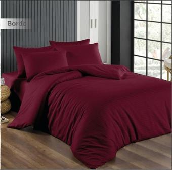 Rebeka Home Collection Bordo Saten Nevresim Takımı