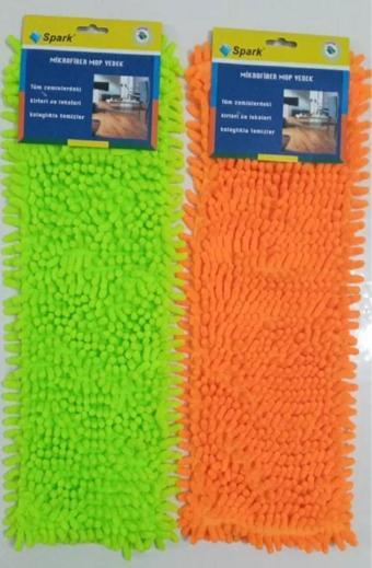 Spark 2 Adet Spark Makarna Mop Ucu Mikrofiber Paspas Yedeği 40 Cm