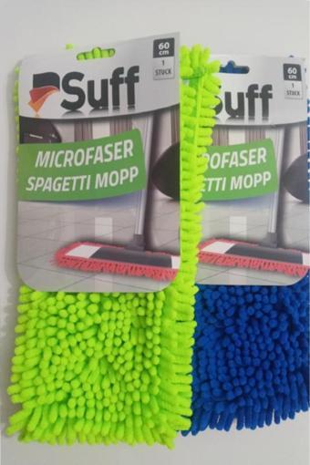 Suff 2 Adet Nemli Ve Kuru Makarna Mop Ucu Mikrofiber Paspas Yedeği 60 Cm