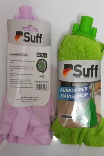 Suff 3 Adet Medium Mikrofiber Havlu Vileda Tipi Paspas Mop Yedek Ucu