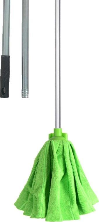 Suff Medıum Temizlik Mop Mikrofiber Paspas Mop Uçu Metal Sap