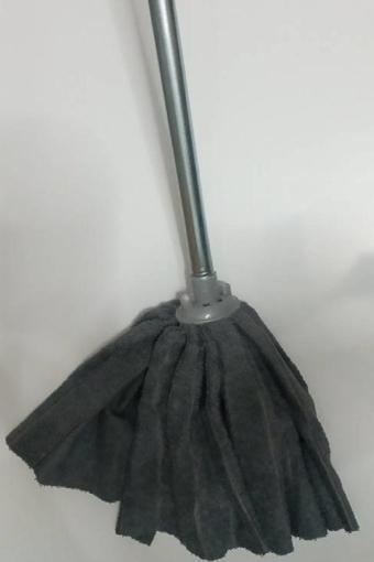 Wikro 1 Adet Mop 1 Adet Ahşap Sapı İle Takım Mikrofiber Vileda Tipi Mop Paspas