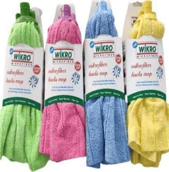 Wikro 6 Adet Mikrofiber Mop Paspas Yedek Ucu Vileda Tipi