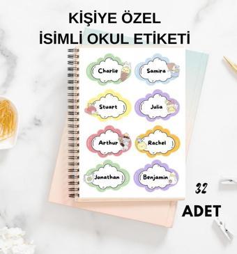 Butiksosyetik Kişiye Özel İsimli Okul Etiketi 32 Adet