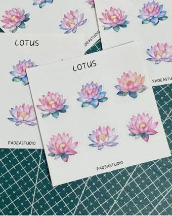 Butiksosyetik Lotus Sticker Sheets 2 Parça