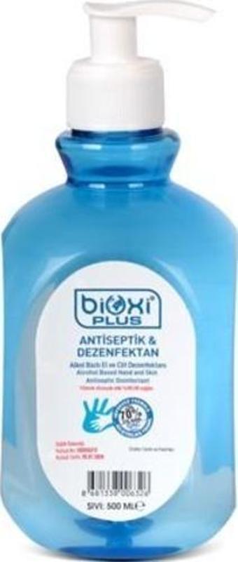 Bioxi Plus Alkol Bazlı El ve Cilt Dezenfektanı 500 Ml