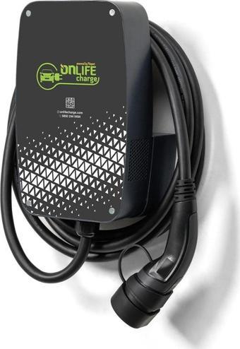 Onlife Charge22 kW - Duvar tipi ( 5mt kablolu , RFID kart okuyuculu )