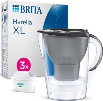 Brita Marella XL 3x Maxtra Pro All-In-1 Filtreli Su Arıtma Sürahisi - Grafit, 3,5 lt