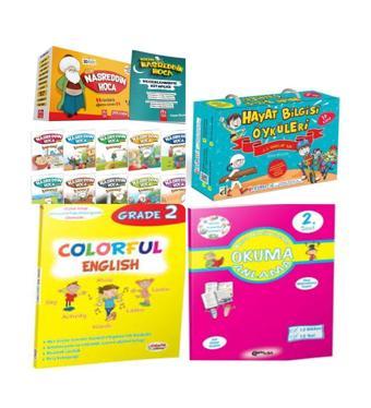 2. Sınıf Bizim Nasreddin Hoca Hikaye+Hayat Bilgisi Öyküleri+ Colorful English 2 Ve Okuma Anlama  - Model Eğitim Yayınları