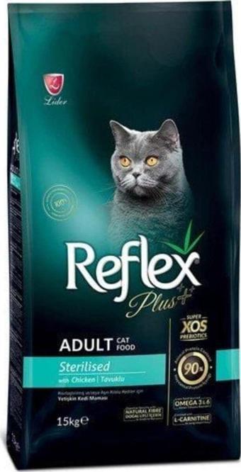 Reflex Plus Sterilised Tavuklu Kısırlaştırılmış Yetişkin Kedi Maması 15 KG