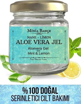 Güneş Sonrası Aloevera Jel, Nane Ve Limon Yağı, 75ml, %100 Doğal