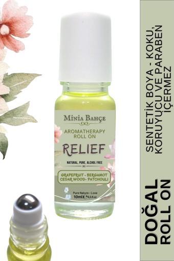 Relief, Doğal Roll on, Bergamot, Sedir Ağacı, Greyfurt, Paçuli Yağı, 10ml