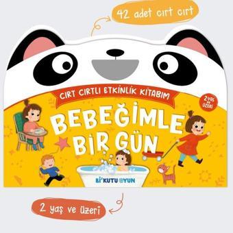 Bebeğimle Bir Gün - Cırt Cırtlı Etkinlik Kitabım - 2 Yaş ve Üzeri - Ayşenur K. Peltek - Bi Kutu Oyun Yayınevi