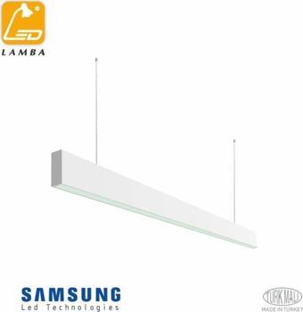 Lambaled 40cm Slım Lineer Led Sarkıt Armatür Beyaz Kasa Doğal Işık