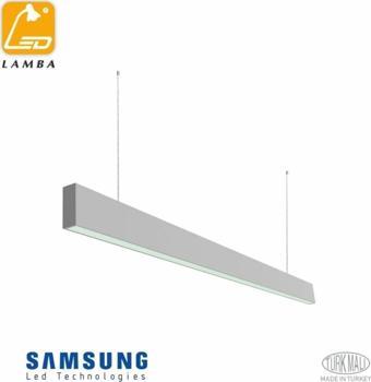 Lambaled Slım Lineer Led Sarkıt 50w 3000k Günışığı Gri Kasa 200 Cm