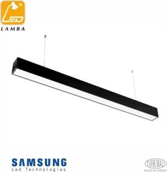 Lambaled Lineer Led Sarkıt 30w 3000k Günışığı Siyah Kasa 120 Cm