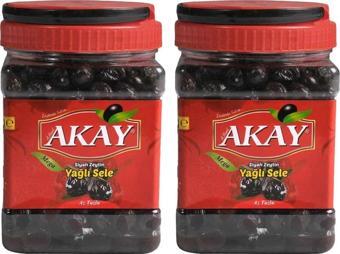 Akay Zeytin Mega Yağlı Sele 1 Kg (cal :260-290) x 2 Adet