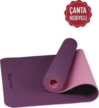 Gymo Ekolojik 6mm TPE Yoga Matı Pilates Minderi Mürdüm