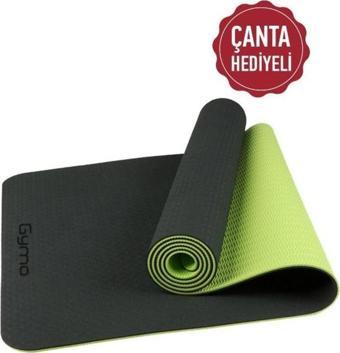 Gymo Ekolojik 6mm TPE Yoga Matı Pilates Minderi Neon Yeşil