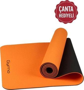 Gymo Ekolojik 6mm TPE Yoga Matı Pilates Minderi Turuncu