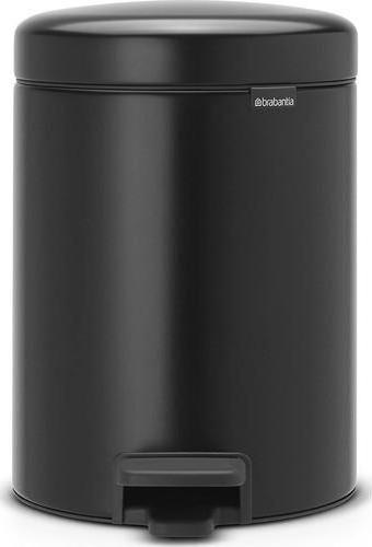 Brabantia Newicon Mat Siyah 5 lt Pedallı Çöp Kovası