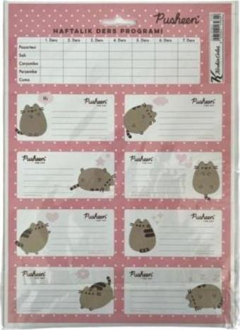 Keskin Color Pusheen Ders Programlı Etiket 3 Yaprak 220130-10