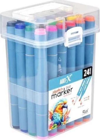 Rich Art X Sketch Marker Duo Çift Uçlu Marker Kalem 24 Renk Set 18047