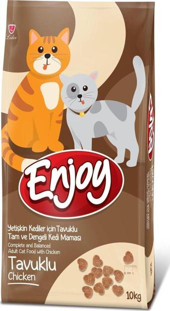 Enjoy Tavuklu Yetişkin Kedi Maması 10 Kg