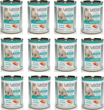 LaVital Tahılsız Somonlu Kedi Konservesi 400 Gr. x 12 Adet