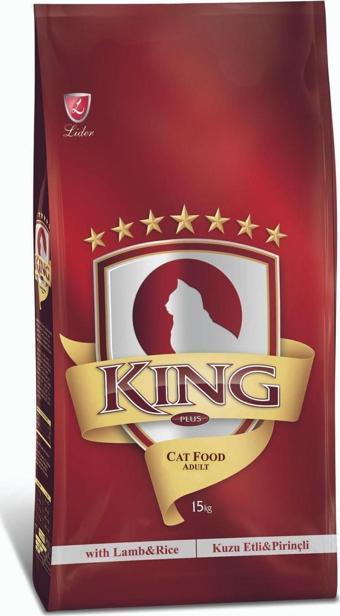 Lider King Kuzu Etli Ve Pirinçli Yetişkin Kedi Maması 15 Kg