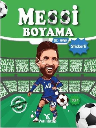 Messi Boyama - Çek Kopar Stickerli - Kolektif  - Yeti Kitap