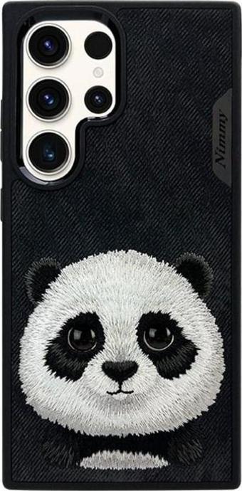 Nimmy Samsung S23 Ultra Uyumlu Panda Series Siyah Telefon Kılıfı