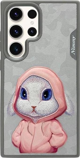 Nimmy Samsung S24 Uyumlu Rabbit Series Gri Telefon Kılıfı