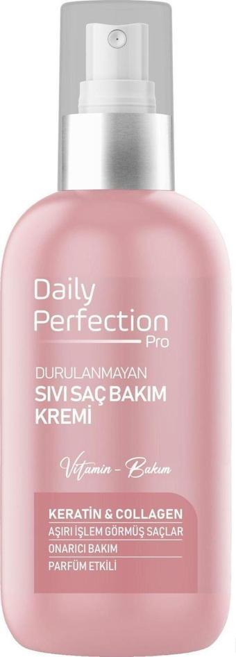 Daily Perfection Pro Onarıcı Bakım Keratin&Collagen İçerikli Sıvı Saç Bakım Kremi 200 Ml