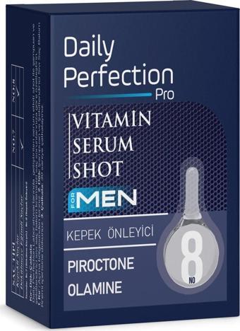 Daily Perfection Pro Vitamin For Men Serum Shot No:8 Kepek Önleyici 2X6 Ml