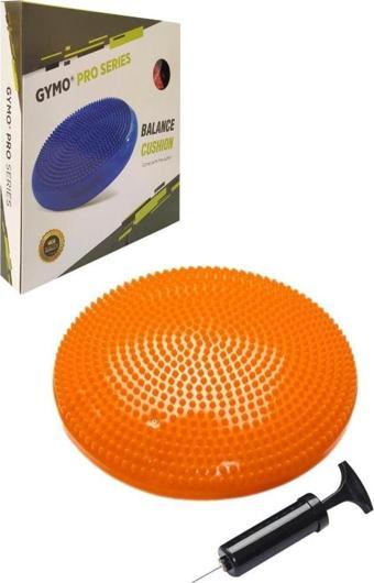 Gymo Pompalı Denge Yastığı Balance Disk Denge Pedi 33cm Turuncu