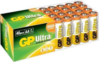 Gp LR6 AA Boy Ultra Alkalin Kalem Pil 40'lı Paket GP15AU-2B40