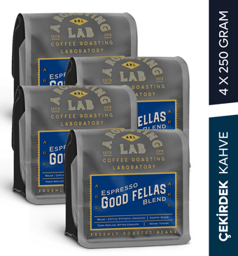 Good Fellas 4x250 Gram Çekirdek Espresso Blend