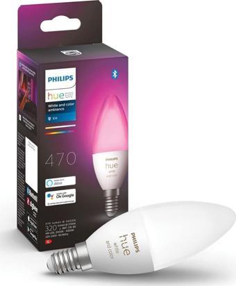 Philips Hue WCA 5.3W E14 Renkli Akıllı Ampul B39