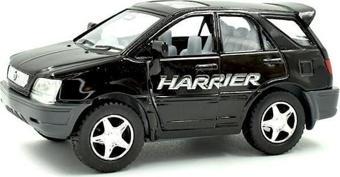 10 cm. Çek Bırak Siyah Toyota Harrier Diecast Araba  